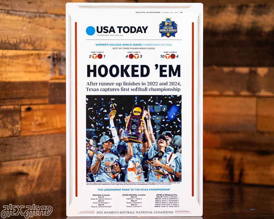 USA Today Longhorns 2025 Women's College World Series Front Page - JUNE 7, 2025