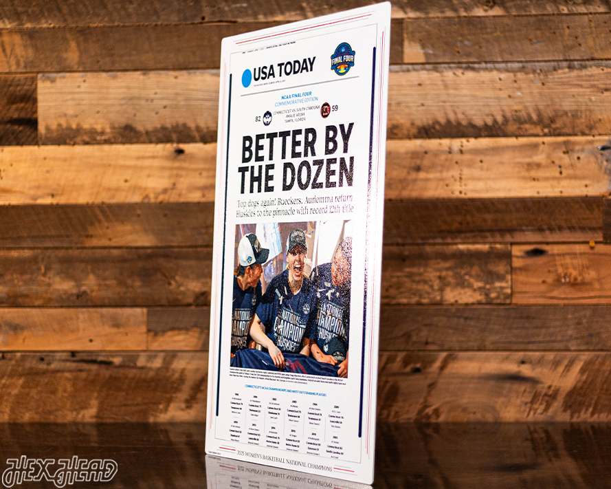 USA Today UCONN Huskies 2025 National Basketball Champions Front Page - April 7, 2025