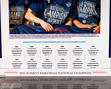 USA Today UCONN Huskies 2025 National Basketball Champions Front Page - April 7, 2025