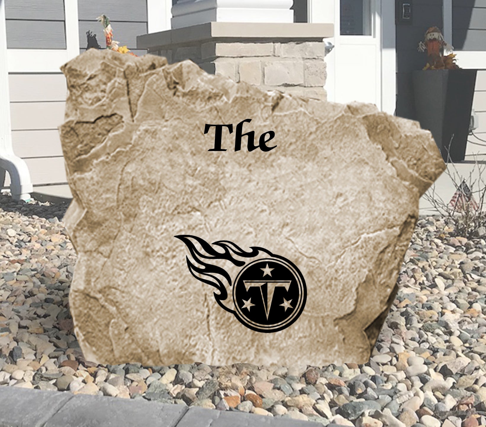 Tennessee Titans Design-A-Stone Landscape Art Family Name