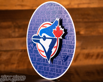 Toronto Blue Jays CRAFT SERIES 3D Embossed Metal Wall Art