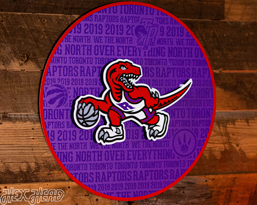 Crafty Raptors Toronto Raptors CRAFT SERIES 3D Embossed Metal Wall Art