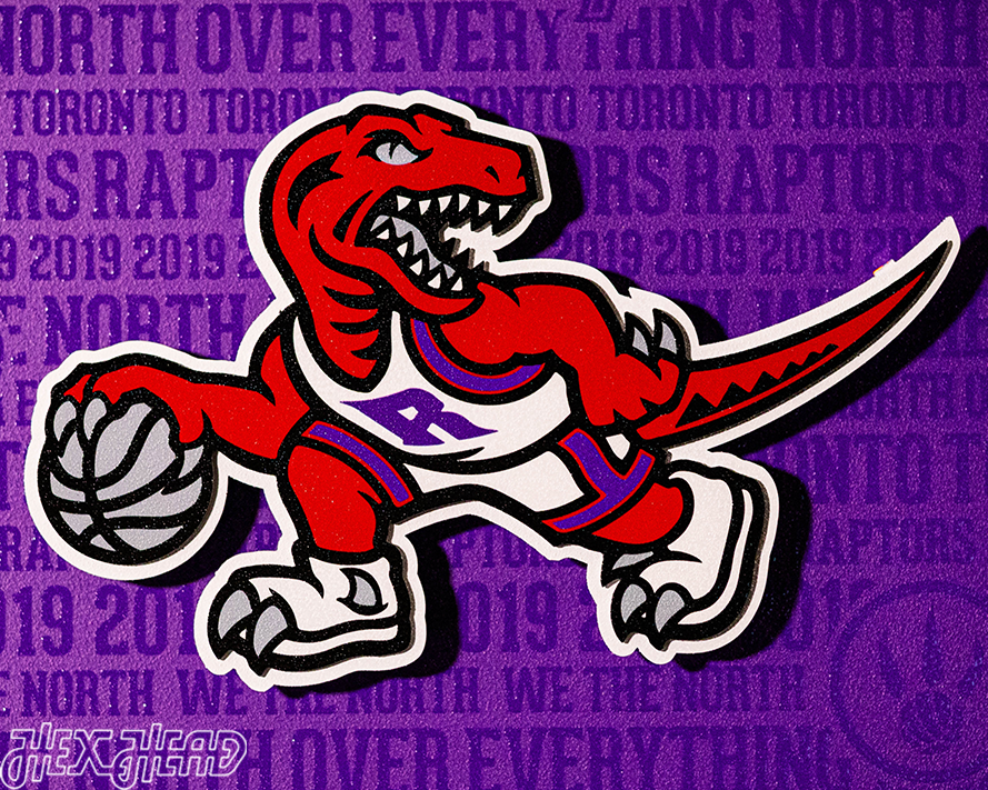 Crafty Raptors Toronto Raptors CRAFT SERIES 3D Embossed Metal Wall Art