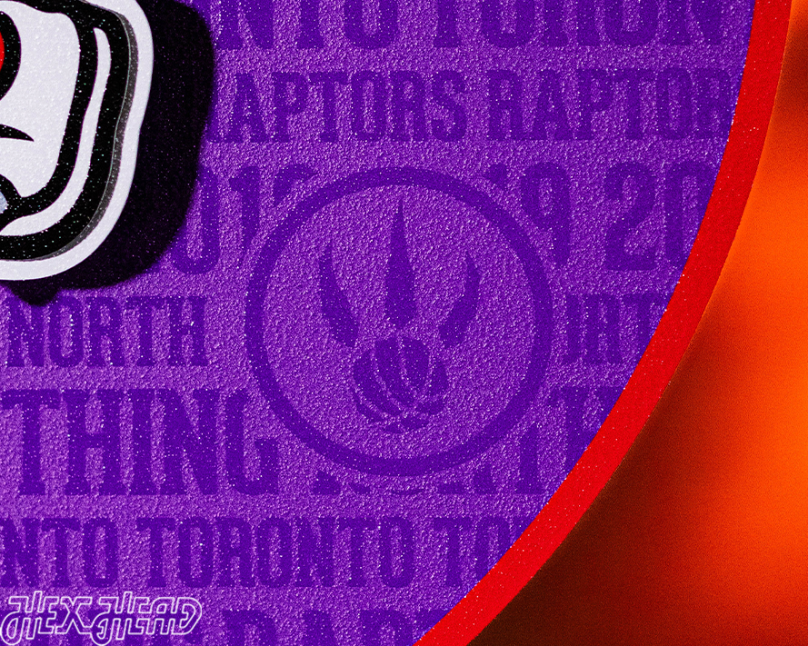 Toronto Raptors CRAFT SERIES 3D Embossed Metal Wall Art