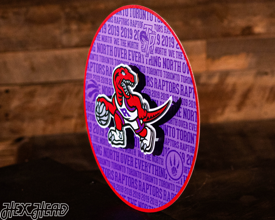 Crafty Raptors Toronto Raptors CRAFT SERIES 3D Embossed Metal Wall Art