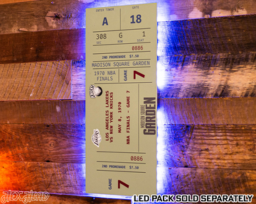 Personalized New York Knicks 1970 NBA Finals Ticket Stub Single Layer Metal Wall Art