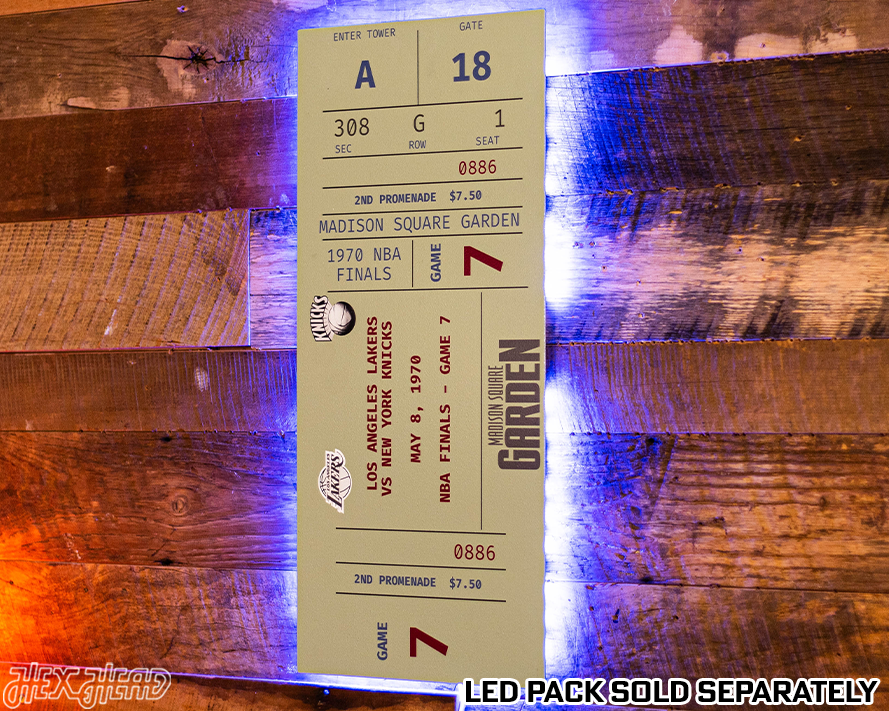 New York Knicks 1970 NBA Finals Ticket Stub Single Layer Metal Wall Art