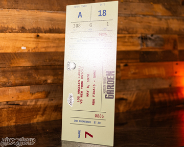 Personalized New York Knicks 1970 NBA Finals Ticket Stub Single Layer Metal Wall Art