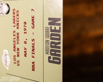 Personalized New York Knicks 1970 NBA Finals Ticket Stub Single Layer Metal Wall Art