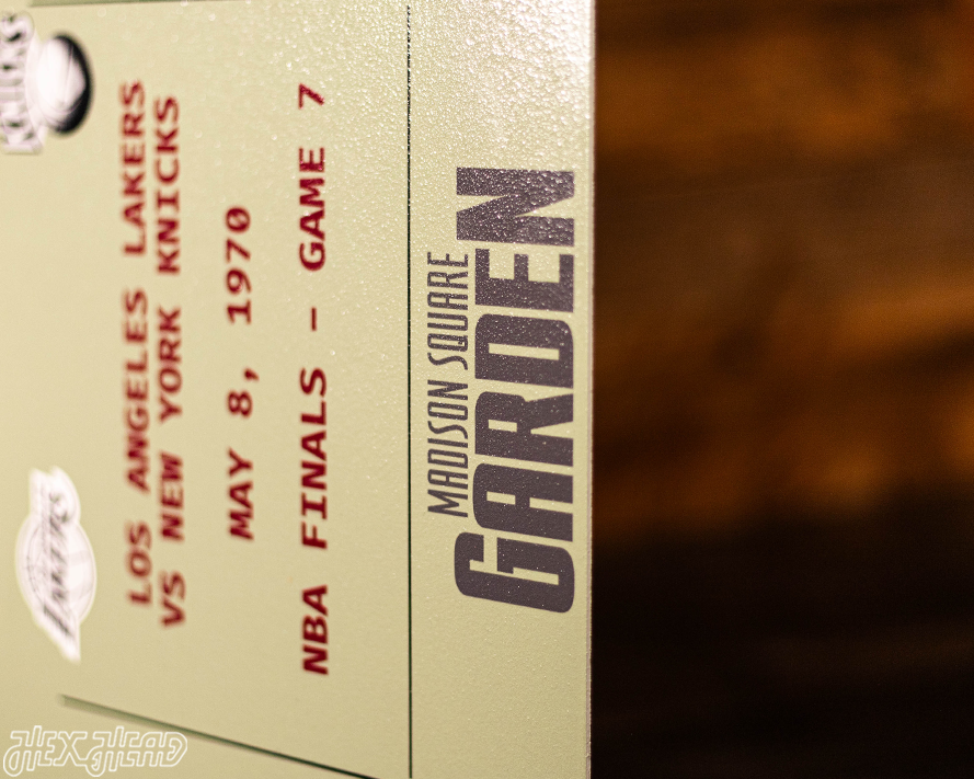 New York Knicks 1970 NBA Finals Ticket Stub Single Layer Metal Wall Art