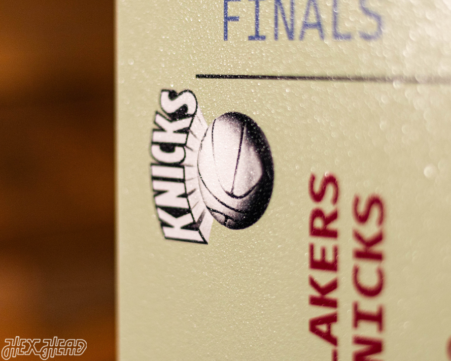 Personalized New York Knicks 1970 NBA Finals Ticket Stub Single Layer Metal Wall Art
