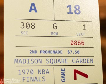 Personalized New York Knicks 1970 NBA Finals Ticket Stub Single Layer Metal Wall Art
