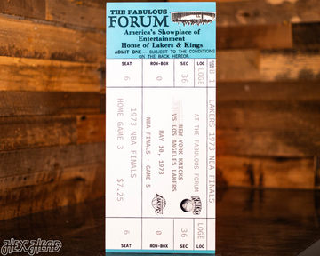 Personalized New York Knicks 1973 NBA Finals Ticket Stub Single Layer Metal Wall Art
