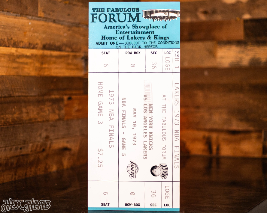 New York Knicks 1973 NBA Finals Ticket Stub Single Layer Metal Wall Art
