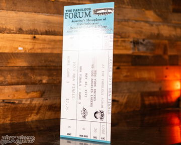 New York Knicks 1973 NBA Finals Ticket Stub Single Layer Metal Wall Art