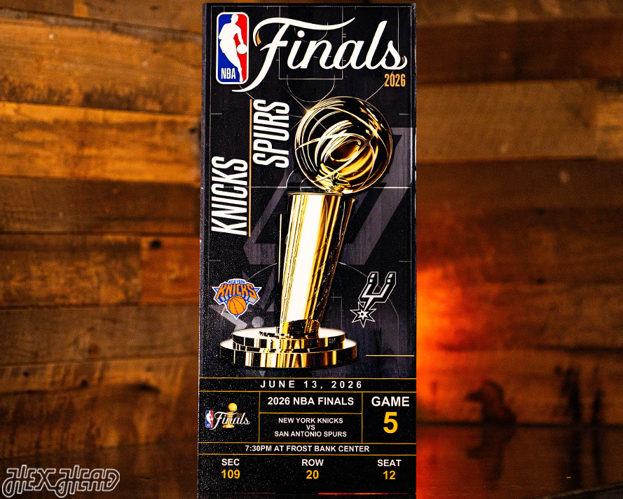 New York Knicks 2026 NBA Finals Ticket Stub Single Layer Metal Wall Art