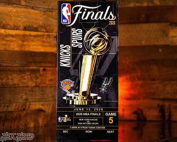 Personalized New York Knicks 2026 NBA Finals Ticket Stub Single Layer Metal Wall Art