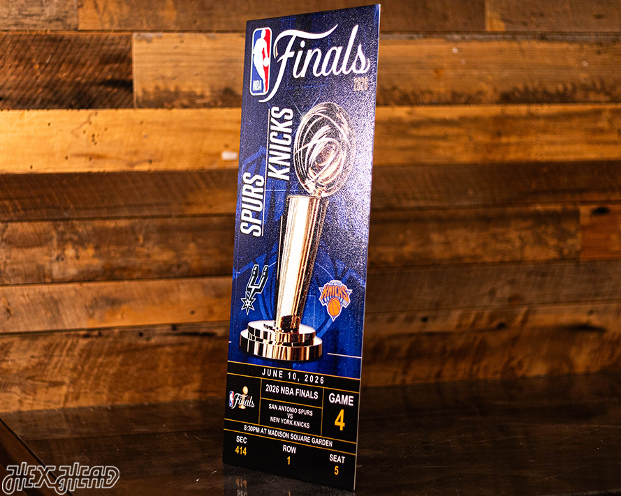 New York Knicks GAME 4 2026 NBA Finals Ticket Stub Single Layer Metal Wall Art