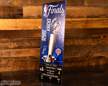 New York Knicks GAME 4 2026 NBA Finals Ticket Stub Single Layer Metal Wall Art