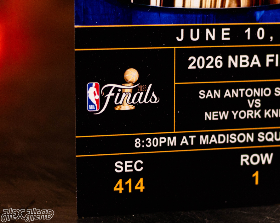New York Knicks Personalized GAME 4 2026 NBA Finals Ticket Stub Single Layer Metal Wall Art