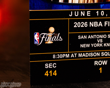 New York Knicks Personalized GAME 4 2026 NBA Finals Ticket Stub Single Layer Metal Wall Art