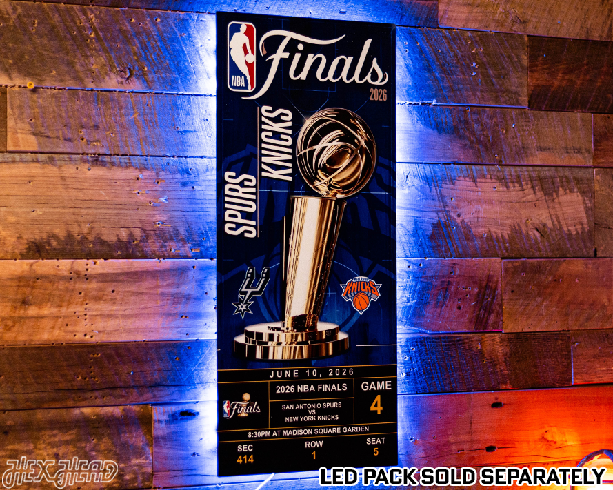 New York Knicks GAME 4 2026 NBA Finals Ticket Stub Single Layer Metal Wall Art