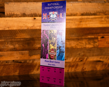 Miami Hurricanes 2002 National Championship Ticket Stub Single Layer Metal Wall Art