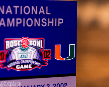 Miami Hurricanes 2002 National Championship Ticket Stub Single Layer Metal Wall Art