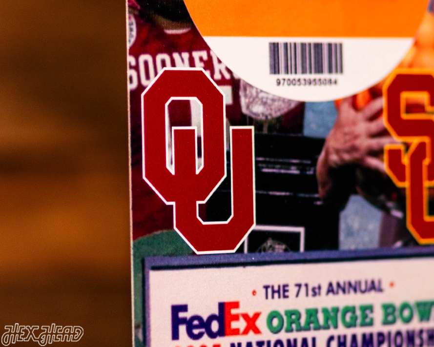 USC Trojans 2005 National Championship Ticket Stub Single Layer Metal Wall Art