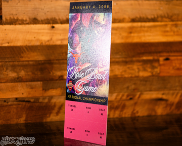 Texas Longhorns 2006 National Championship Ticket Stub Single Layer Metal Wall Art