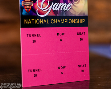 Texas Longhorns 2006 National Championship Ticket Stub Single Layer Metal Wall Art