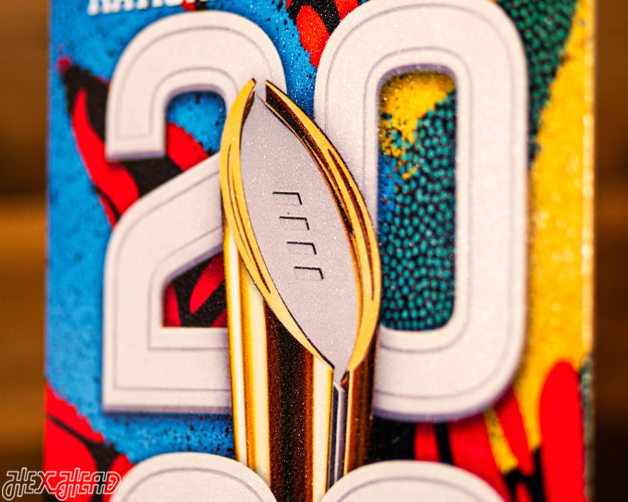 Indiana National Championship PERSONALIZED Ticket Stub Single Layer Metal Wall Art