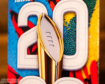 Indiana National Championship PERSONALIZED Ticket Stub Single Layer Metal Wall Art