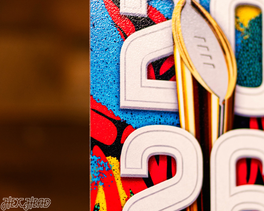 Indiana National Championship PERSONALIZED Ticket Stub Single Layer Metal Wall Art