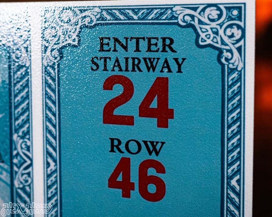 Notre Dame 1930 Ticket Stub Single Layer Metal Wall Art