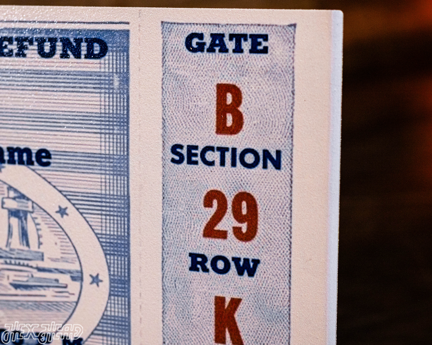 Notre Dame 1943 Ticket Stub Single Layer Metal Wall Art