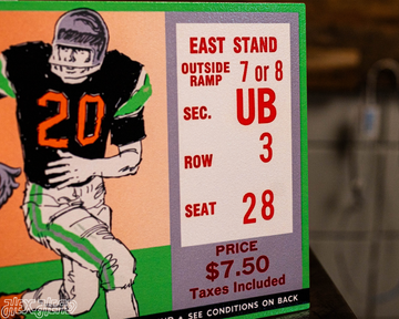 Notre Dame 1973 Sugar Bowl Ticket Stub Single Layer Metal Wall Art