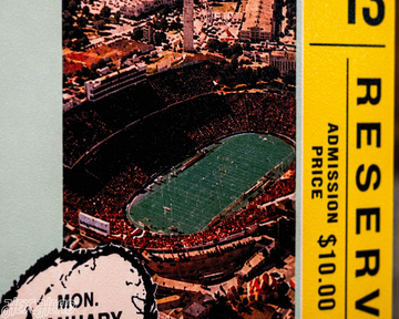 Notre Dame 1977 Cotton Bowl Ticket Stub Single Layer Metal Wall Art