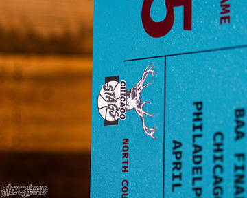 Philadelphia Warriors 1947 NBA Finals Ticket Stub Single Layer Metal Wall Art