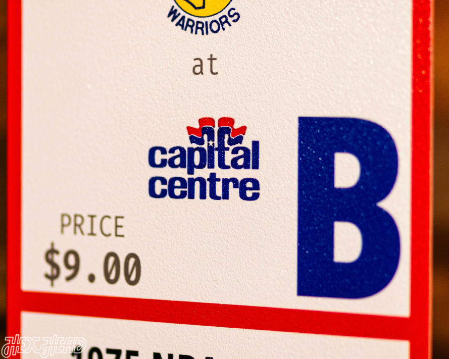 Golden State Warriors 1975 NBA Finals Ticket Stub Single Layer Metal Wall Art