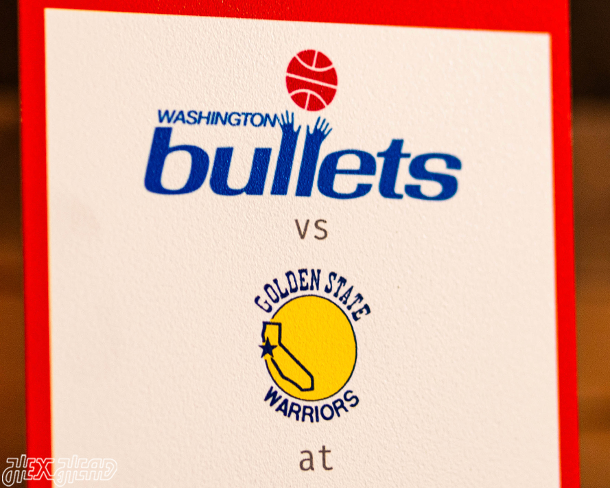 Golden State Warriors 1975 NBA Finals Ticket Stub Single Layer Metal Wall Art