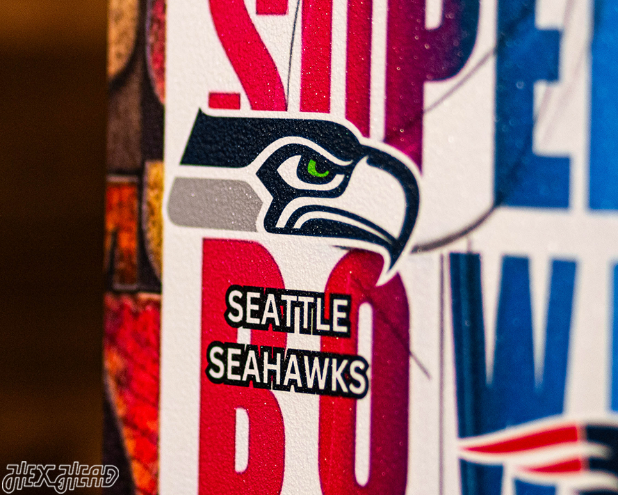 Super Bowl LX Ticket Stub Single Layer Metal Wall Art