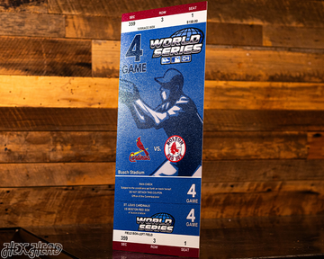 Boston Red Sox Personalized 2004 World Series Ticket Stub Single Layer Metal Wall Art