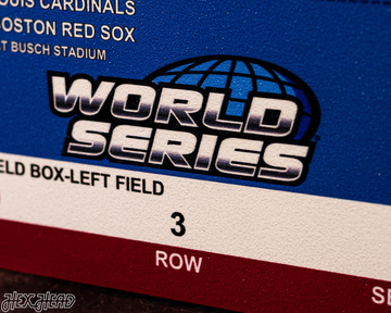 Boston Red Sox 2004 World Series Ticket Stub Single Layer Metal Wall Art