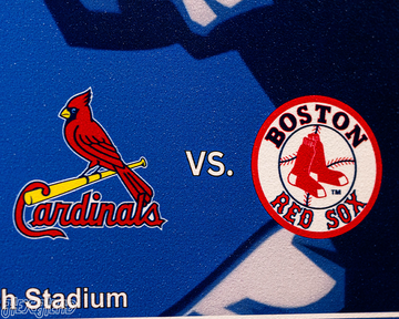 Boston Red Sox Personalized 2004 World Series Ticket Stub Single Layer Metal Wall Art