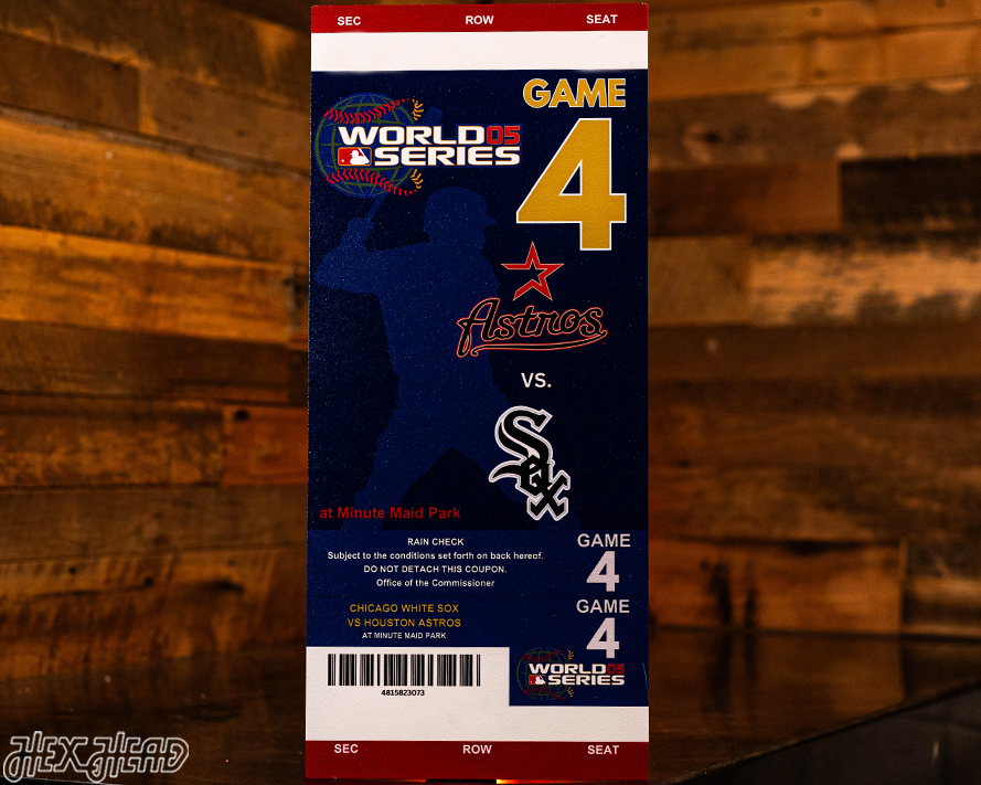 Chicago White Sox 2005 World Series Ticket Stub Single Layer Metal Wall Art