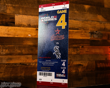 Chicago White Sox 2005 World Series Ticket Stub Single Layer Metal Wall Art