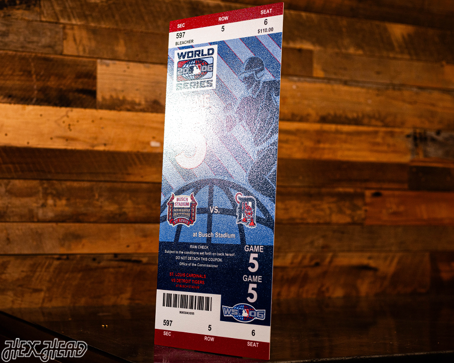 St. Louis Cardinals 2006 World Series Ticket Stub Single Layer Metal Wall Art