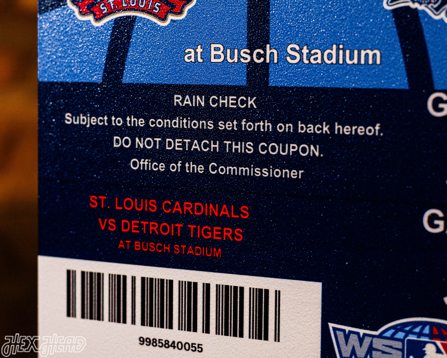 St. Louis Cardinals 2006 World Series Ticket Stub Single Layer Metal Wall Art