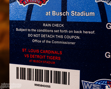 St. Louis Cardinals Personalized 2006 World Series Ticket Stub Single Layer Metal Wall Art